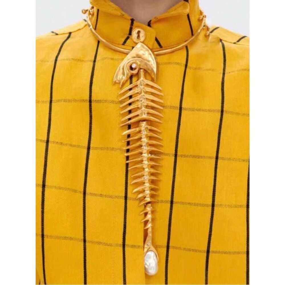 Fishbone Necklace N2137